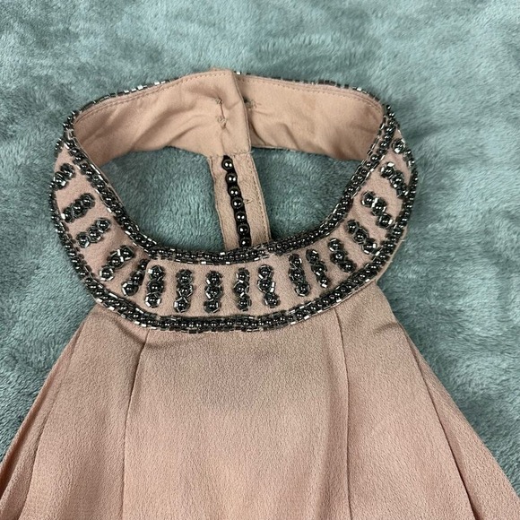 NBD Pink Embellished Halter Neck Mini Dress Size S - Picture 4 of 12